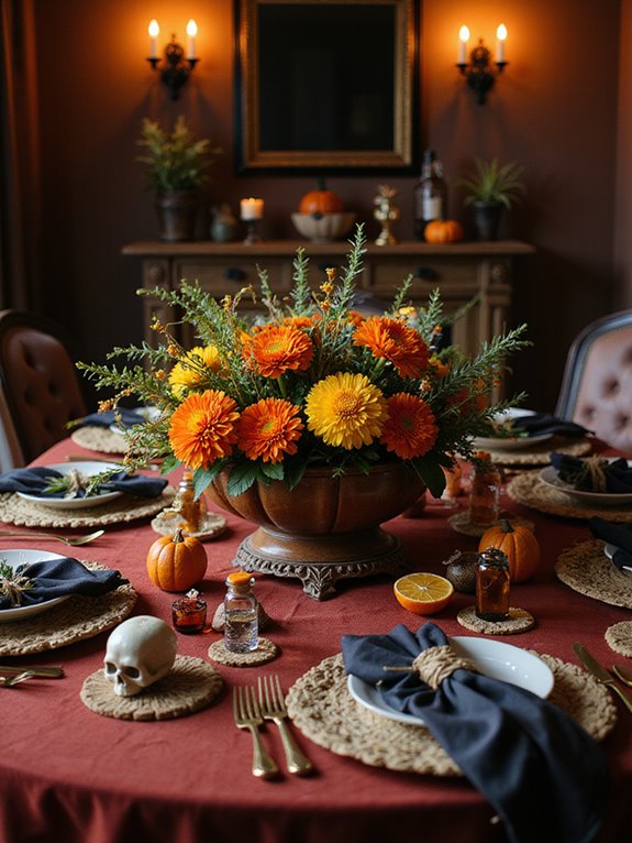 scented candles create ambiance