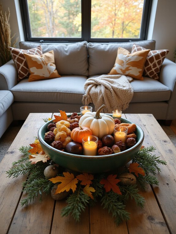 seasonal fruit centerpiece decoration