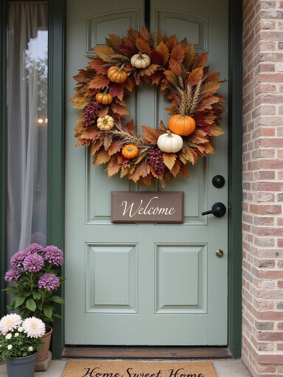seasonal wreaths for welcoming charm