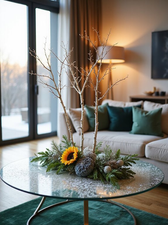 simple elegant greenery arrangements