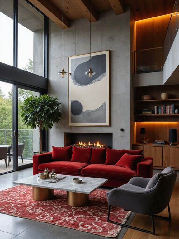 sleek modern sanctuary accents
