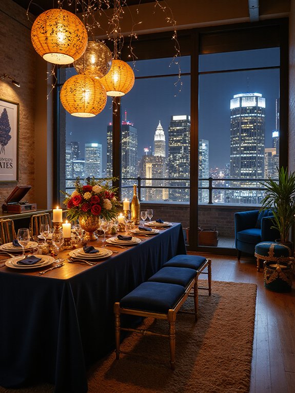 sparkling festive celebration ambiance