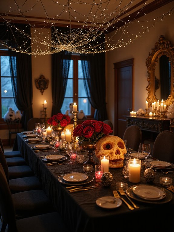 spooky ambiance with lighting