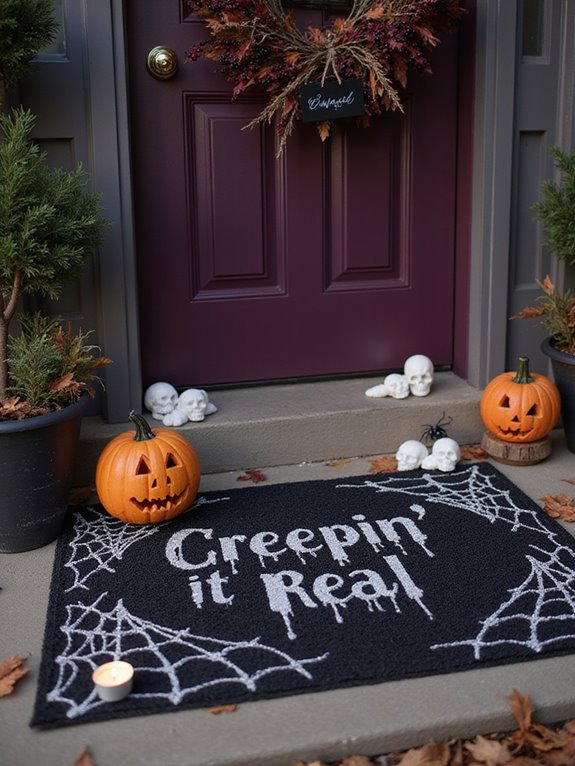 spooky and fun door mats