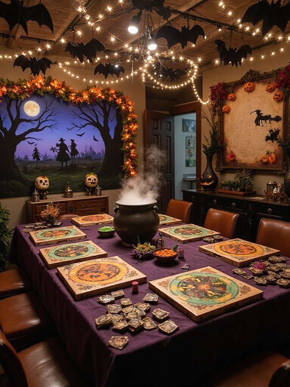 spooky game night corner