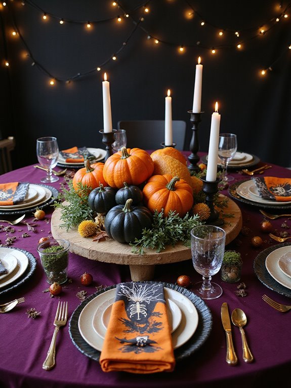 spooky halloween color palette