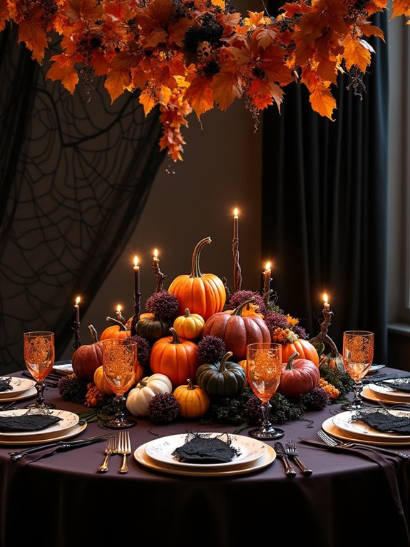 spooky halloween color scheme