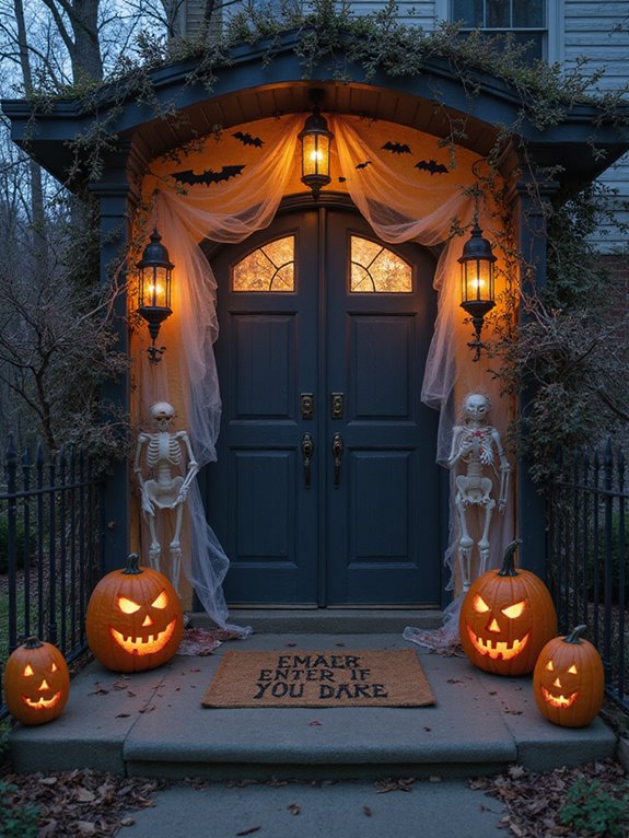 spooky halloween entryway decorations