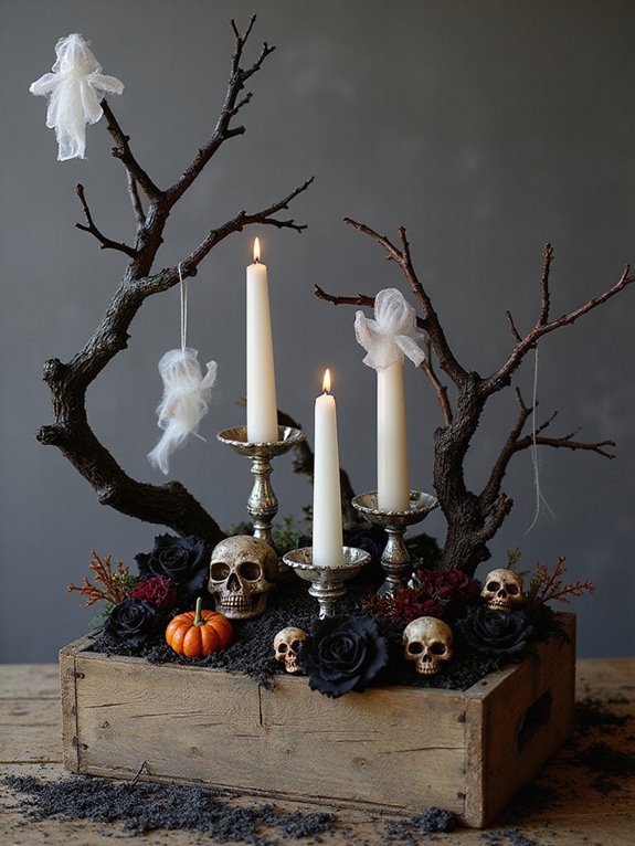 spooky halloween table decorations