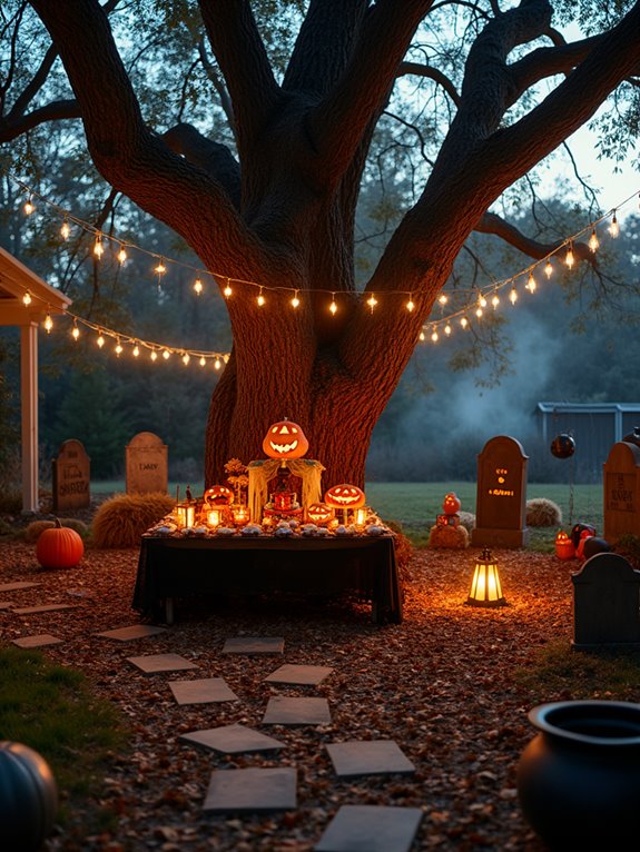 spooky outdoor halloween decor