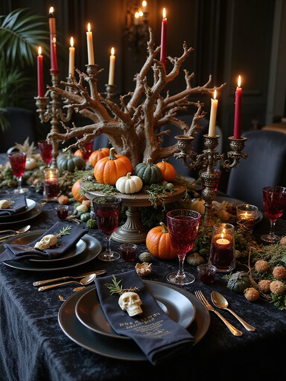 spooky table settings ideas