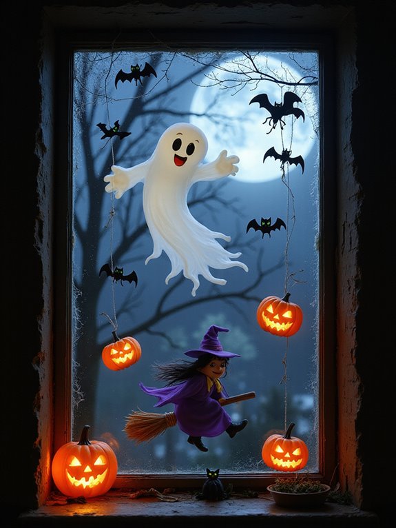 spooky window decoration made easy