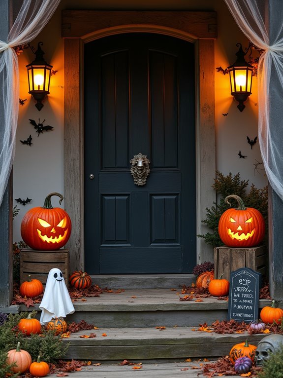 strategic halloween decoration positioning