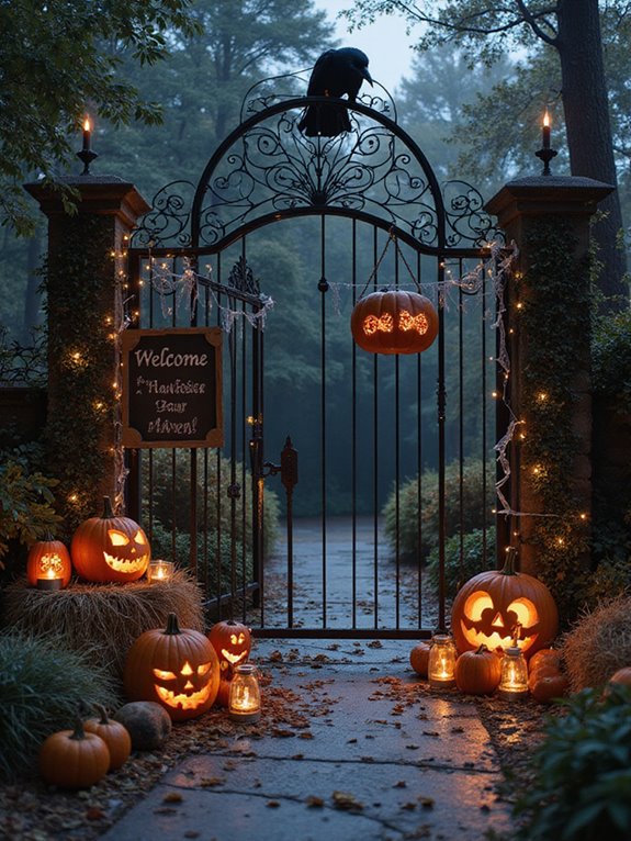 striking halloween decor focal point