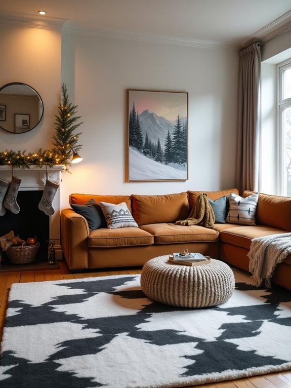 stylish geometric winter decor