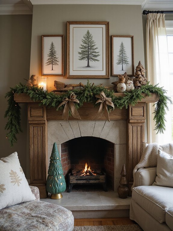 stylish wood garland creation