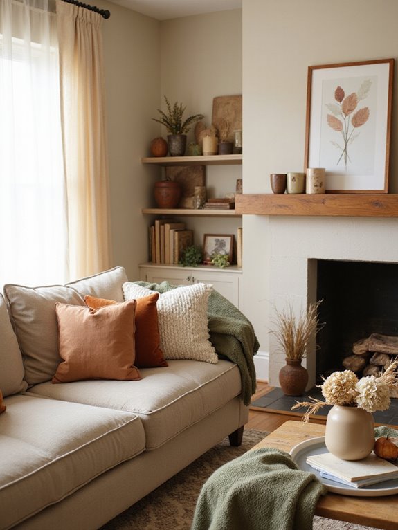 subtle fall decor accents