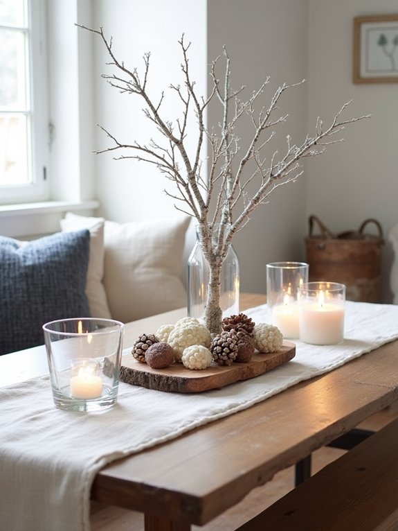 subtle seasonal table accents