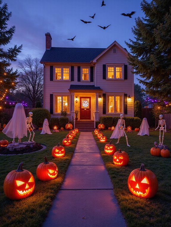 timed decor enhances halloween celebrations