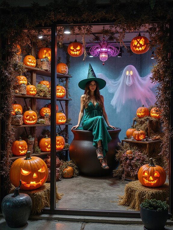 timed halloween decor retailers