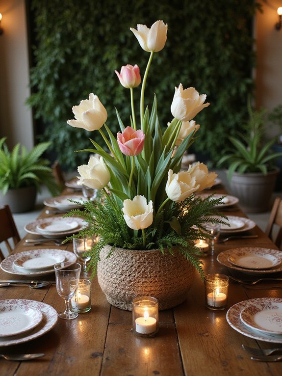 timeless romance with tulips