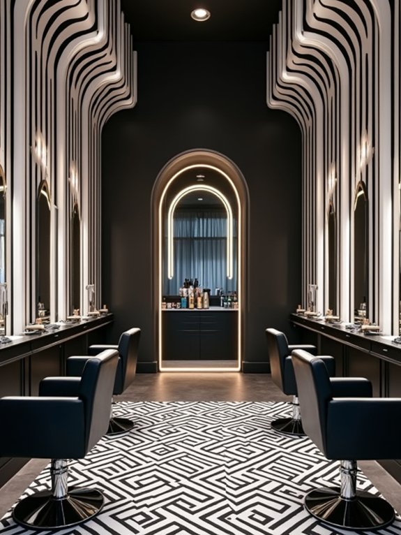 timeless striped wall elegance