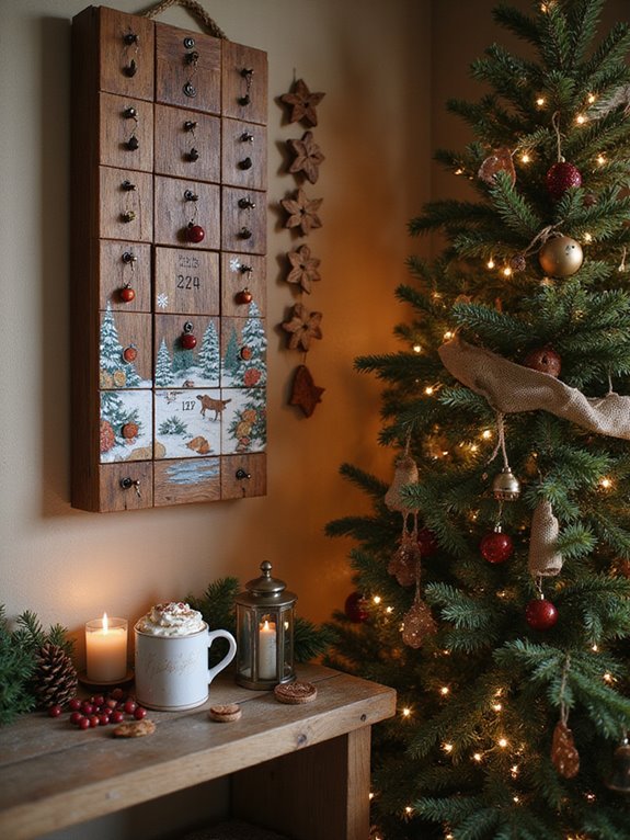 timeless wooden advent calendars