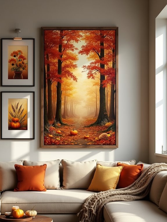 transform walls with autumn art