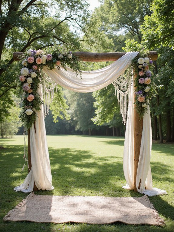 unique ceremony backdrop ideas