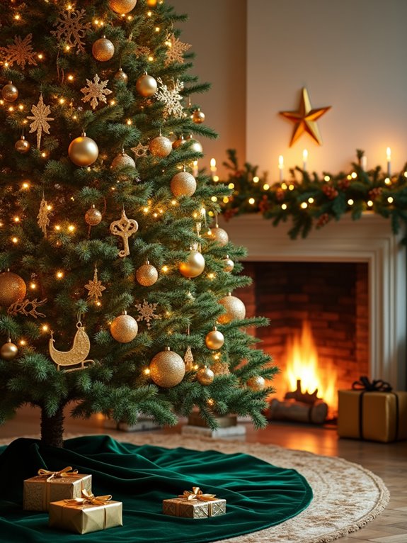 unique gold ornament ideas