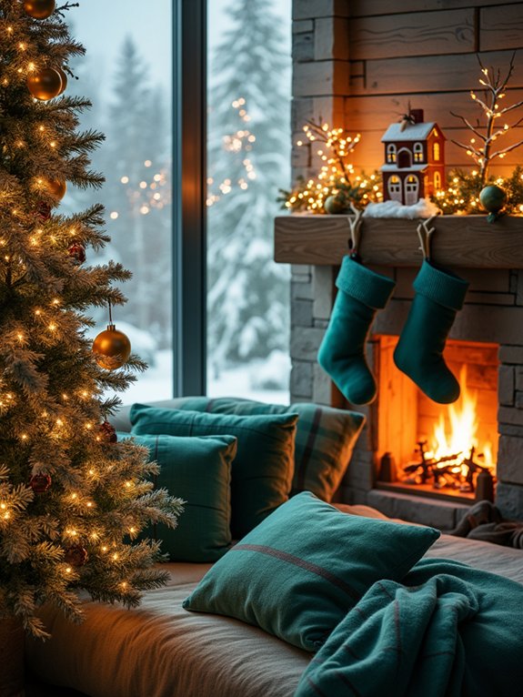 unique green aqua stockings