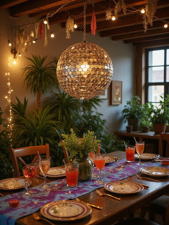 upcycled disco ball decor