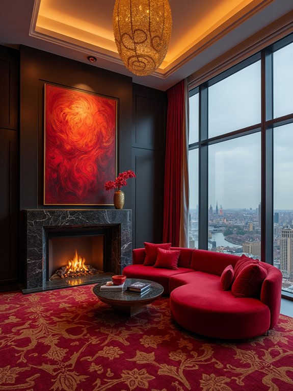 vibrant abstract art piece