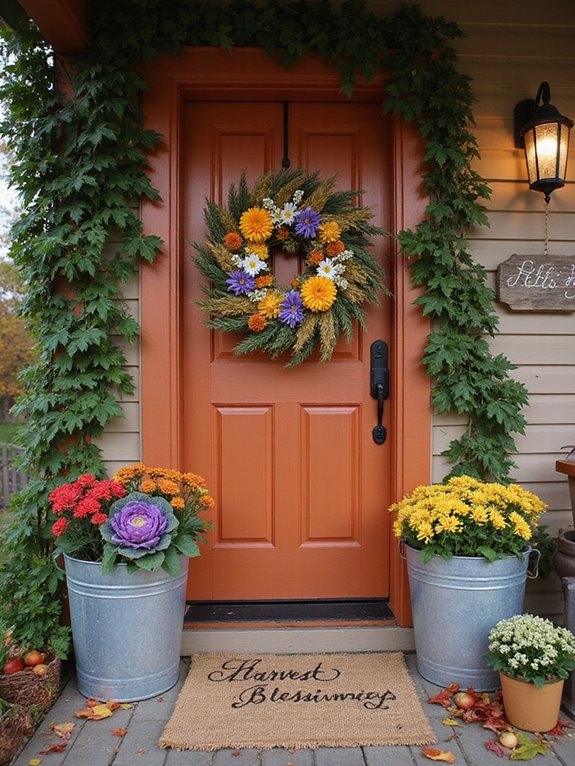 vibrant fall flower arrangements