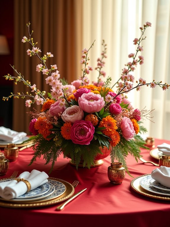 vibrant floral arrangements elevate