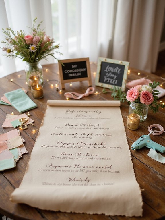wedding decor setup timeline