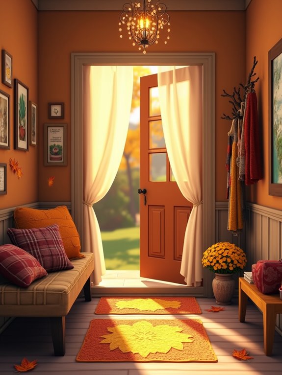 welcoming and cozy entryway