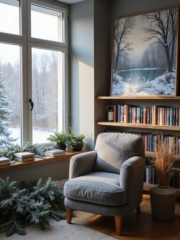 winter books and art