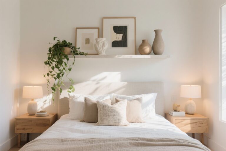12 Above Bed Shelf Decor Ideas That Instantly Elevate Your Bedroom