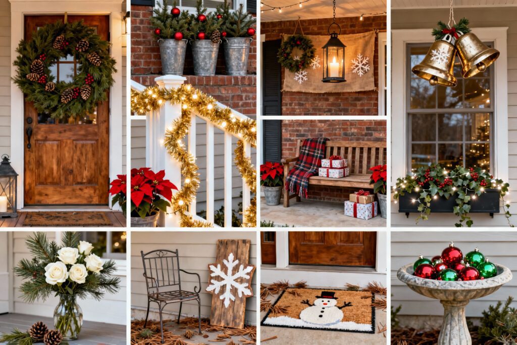 12 Christmas Porch Decorating Ideas To Welcome The Holidays - Love Bright