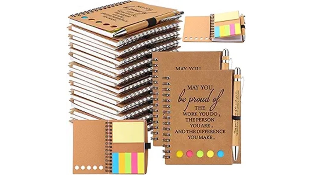 100 set christmas employee notebooks