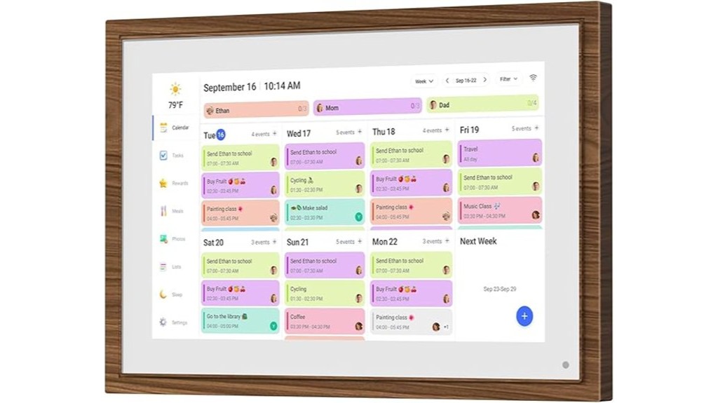 10 1 inch touchscreen chore calendar