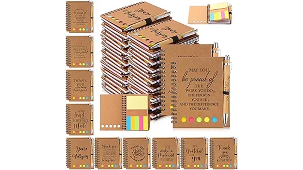 120 piece christmas employee stationery