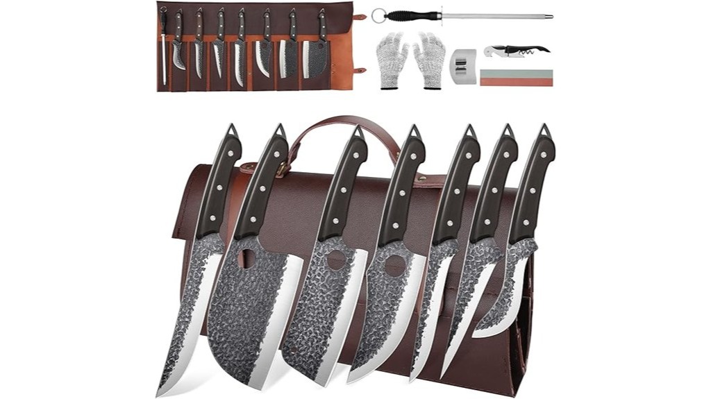 13 piece butcher cleaver set