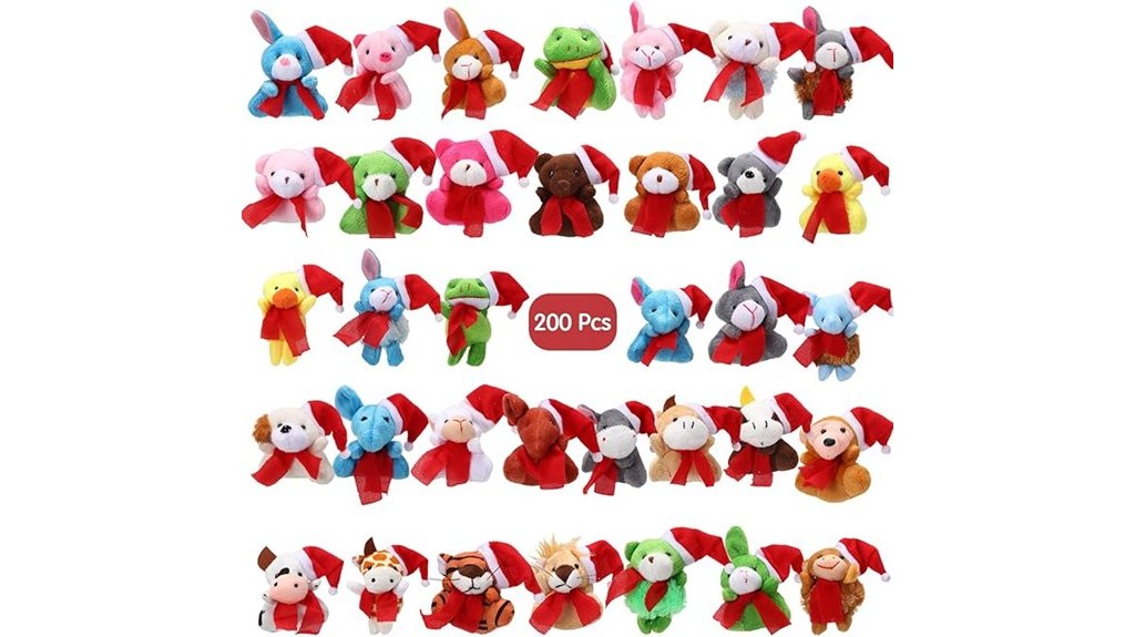 200 piece mini christmas keychains