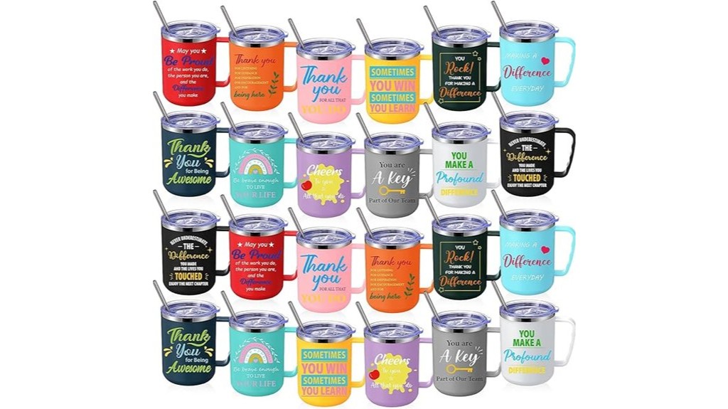 24 stainless insulated mugs