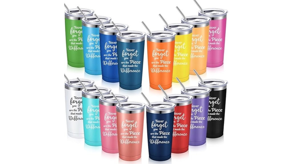 32 piece sieral tumbler set