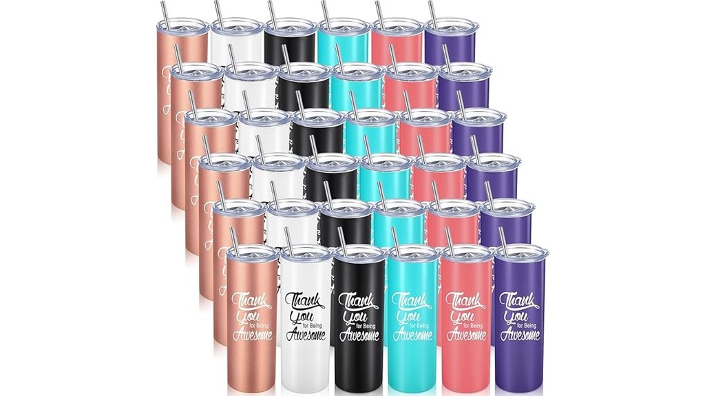 36 thank you tumblers