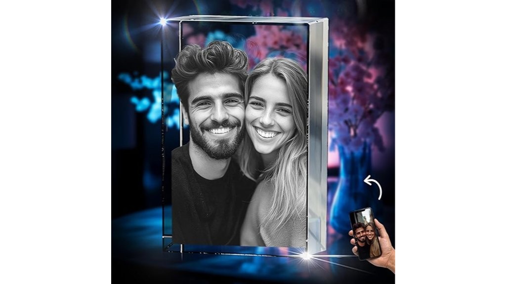 3d personalized memorial crystal