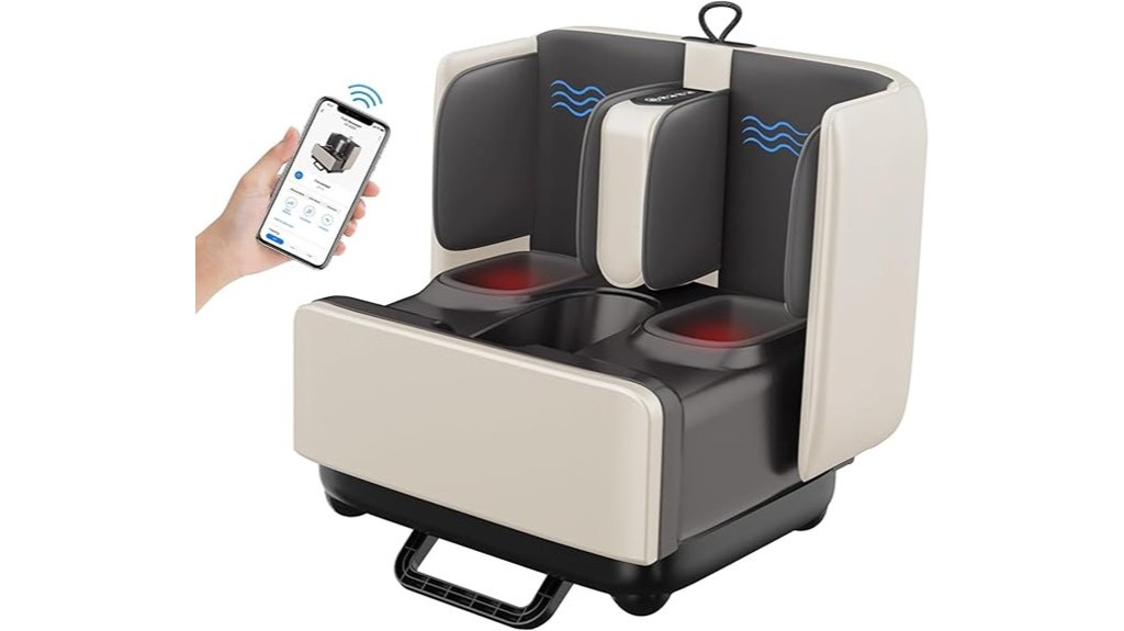 app controlled 2 in 1 shiatsu massager